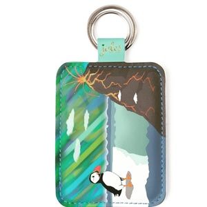 Puffin key holder keychain